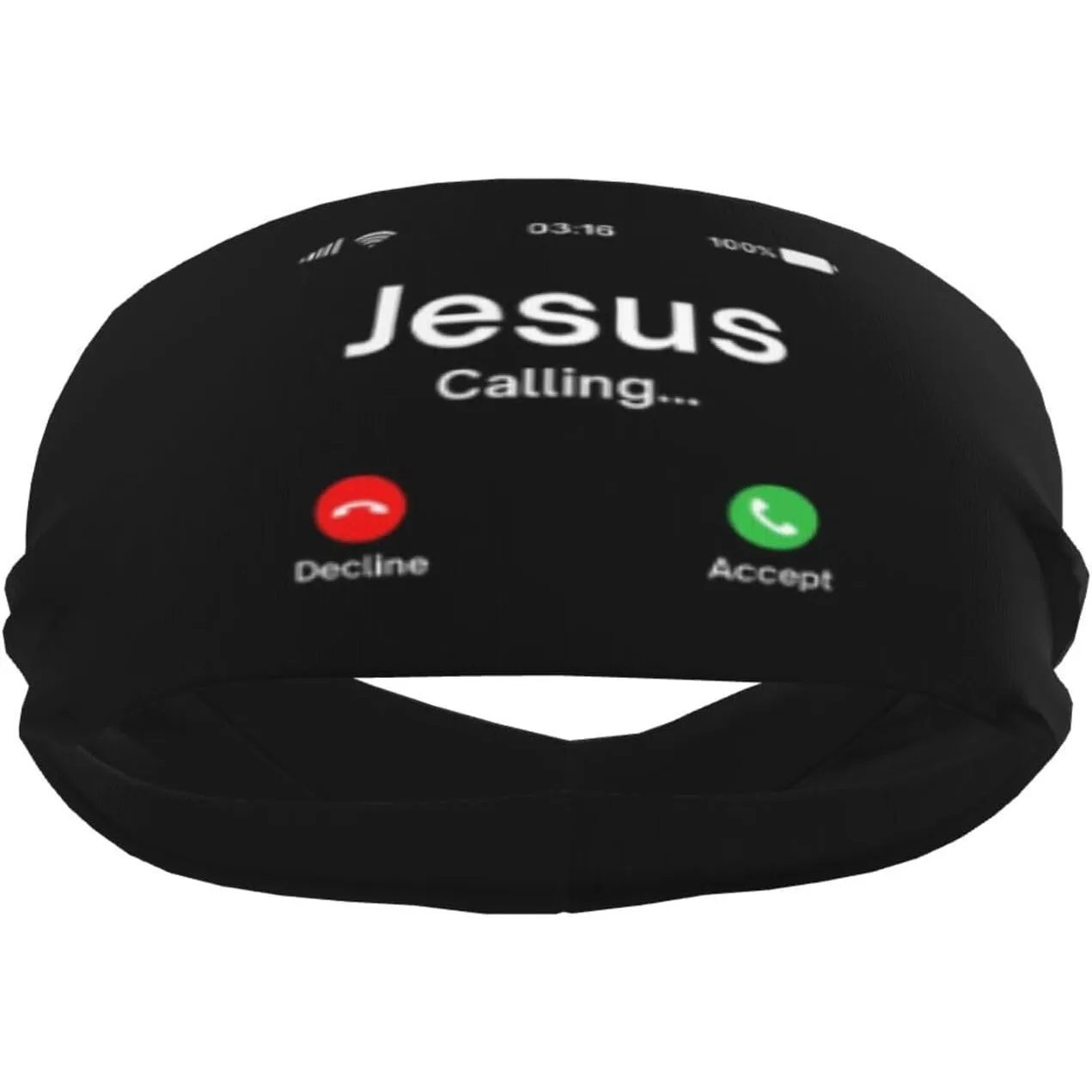 

Jesus is Calling Christian Sweat Headbands for Women Men Non Slip Elastic Wristbands Headbands for Basketball Workout Gym Yoga