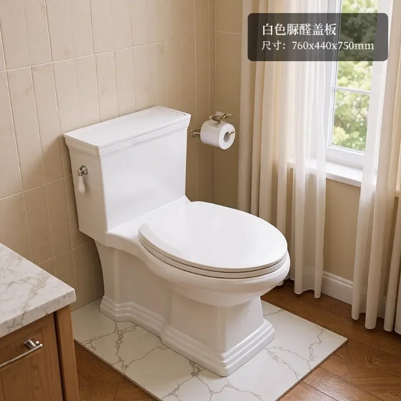 CUPC Certified French Retro Style Ceramic Toilet Siphon Flush European American Bathroom Fixture Home Sanitary Ware Cross