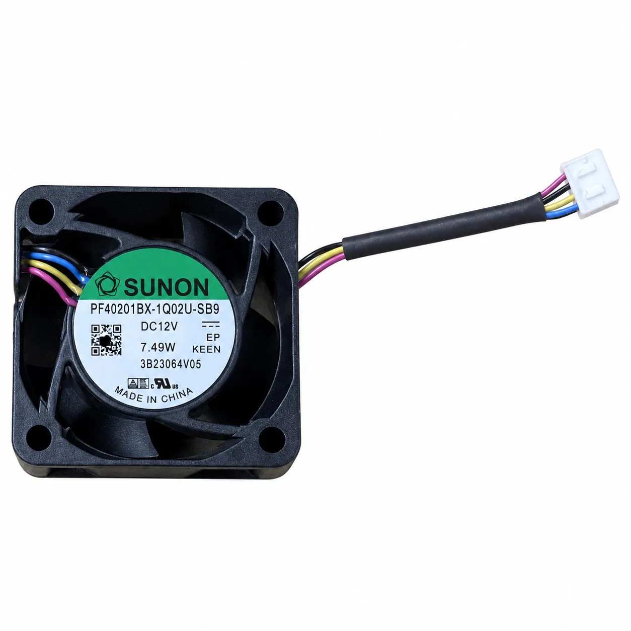 PF40201BX-1Q02U-SB9 DC Cooling Fan 40x40x20mm 4020 12V 7.49W PWM Tachometer Dual Ball Bearing 4-Wire for SUNON