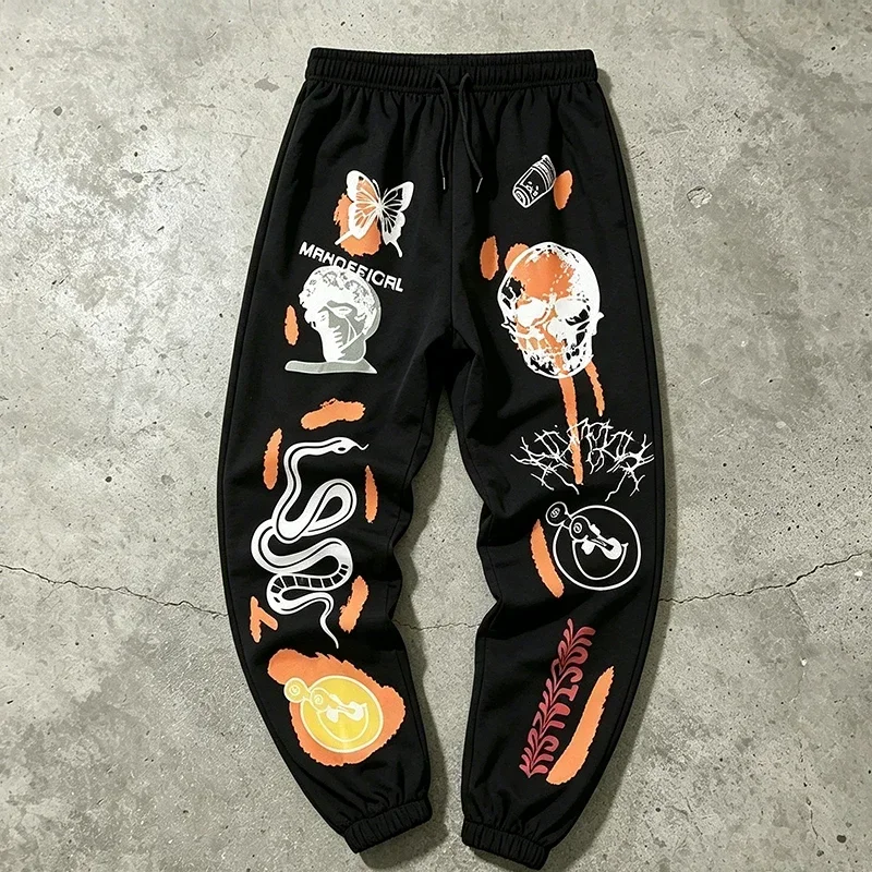 Autumn Winter Women's Sweatpants Jogging Harajuku Cartoon Streetwear Sports Jogging Pants Casual Hot Sales High Waist Trousers
