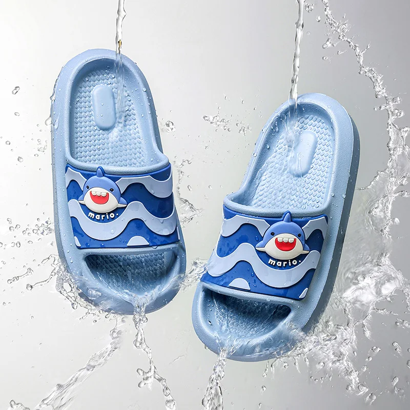 Cheerful Mario Children's summer indoor slippers Cartoon animals boys and girls home slippers