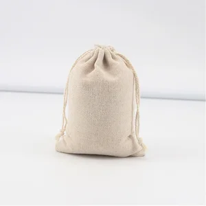 Taschen mit Leinenschnur für Hochzeit, Weihnachtsfeier -Geschenkpaket, kleine Baumwolltaschen, Heimküche organisieren Taschen, 15x20 cm, 5 Stk pro Los Los 6 Hauptverkaufstuch - №3