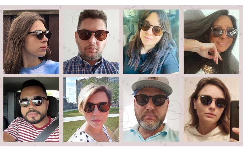LM Retro Runde Sonnenbrille Frauen Männer Ultraleicht TR90 Polarisierte Unisex Driving Shades Vintage Sonnenbrille UV400 Gafas De Sol – Detail 5