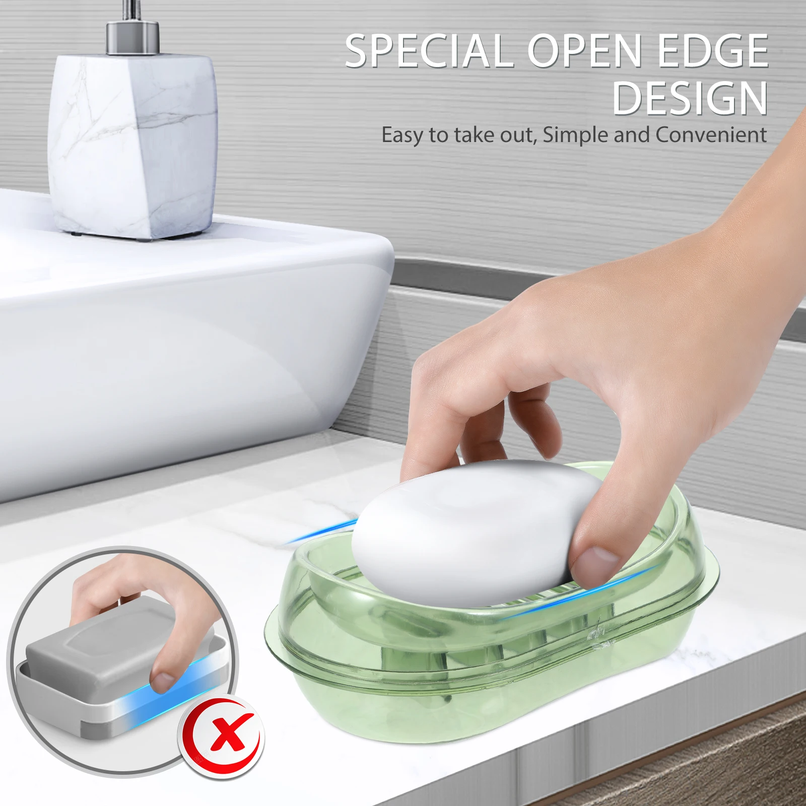 

Double Layer Dish For Bathroom Plastic Storage Rack Draining Tray Multipurpose Soap Box Container Stand Self Draining Simple