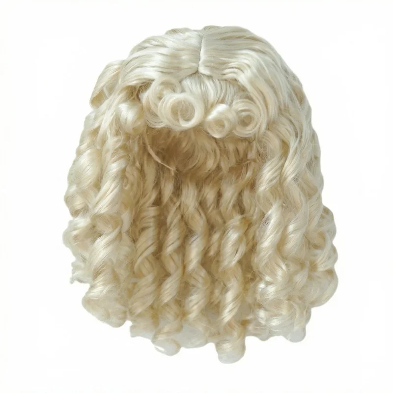 

JD031 7-8" 8-9" 9-10" 10-11" Long Curly Moon Girls Synthetic Mohair BJD Wigs 1/4 1/3 MSD SD DOD Blythes QBaby Doll Accessories