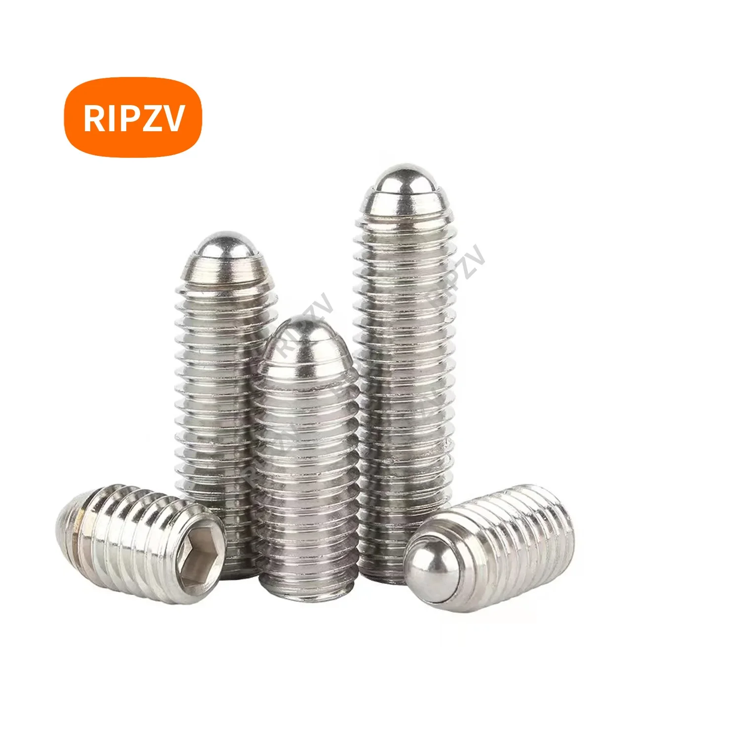 Ball screw M4 M5 M6 M8 stainless steel 304 steel ball spring ball positioning Bolts machine screw Hexagon RIPZV