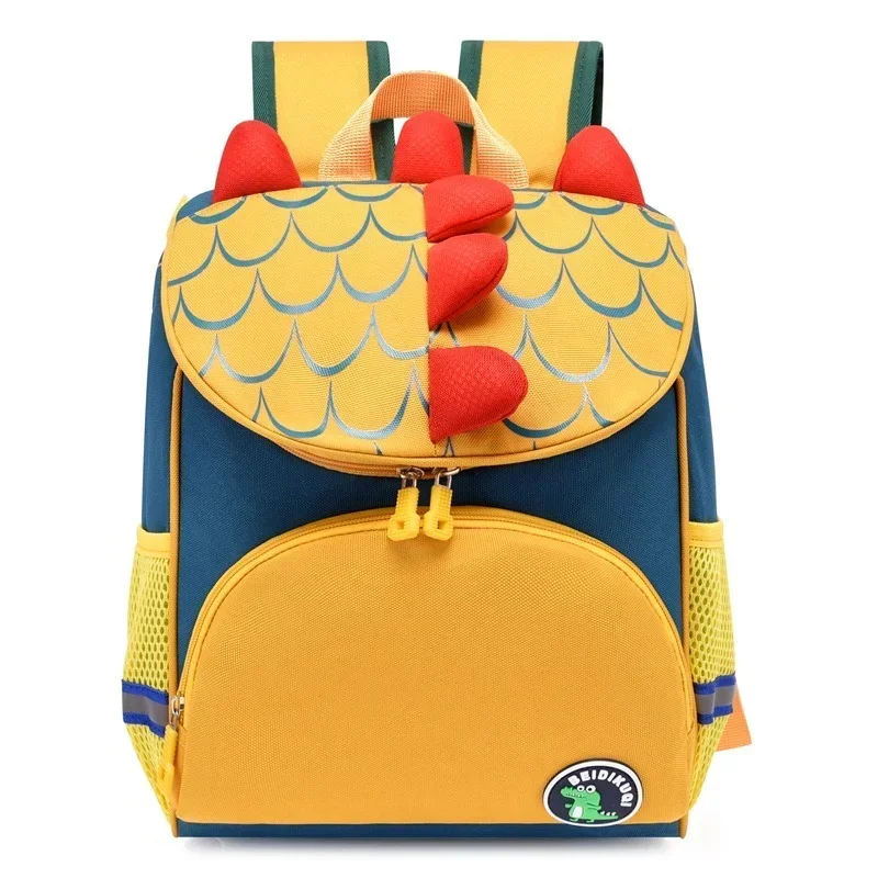 Desenhos animados 3D Dinosaur Mochilas para Meninos e Meninas, Pré-Escolares, Bonito Toddler Schoolbag, Kindergarten Bag Brand, Crianças e Bebês