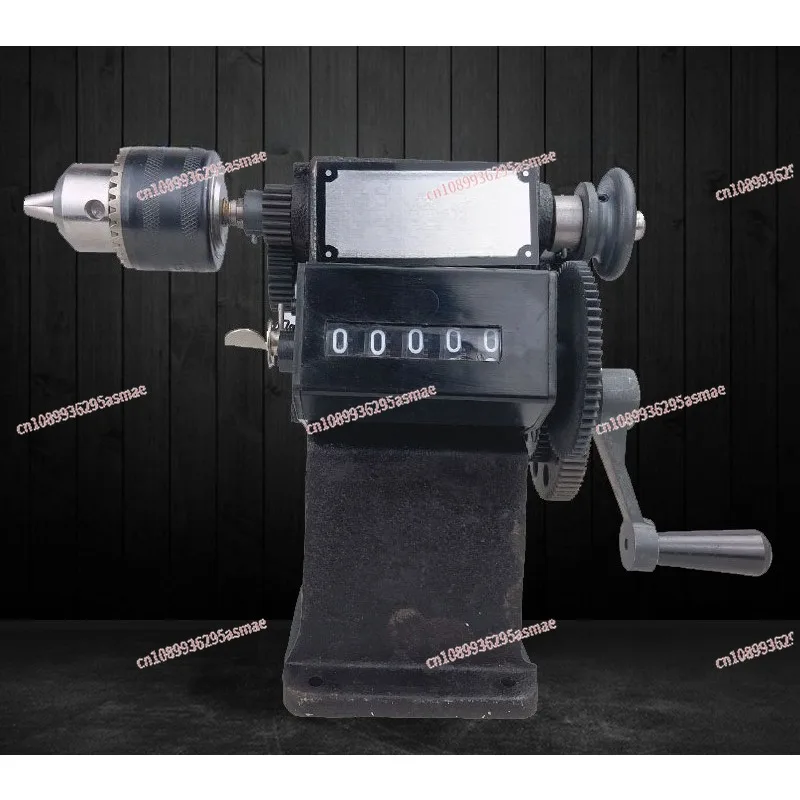 Hand Crank Winding Machine Iron Wire Winder Coil Winder with Chuck Gear Mechanism Household Modified Winding Tool