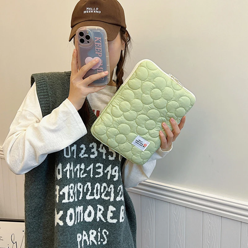 

1PCS Flower Laptop Bag For Ipad 11/13/14/15 Inch Computer Notebook Waterproof Shockproof Tablet Bag Protective Cover Laptop Bag