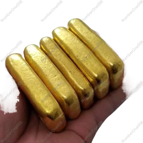 Barra de oro rojo Bengali: materia prima resistente al calor para la remodelación de joyas (100 g de cada una, fórmula que no se deslustra)