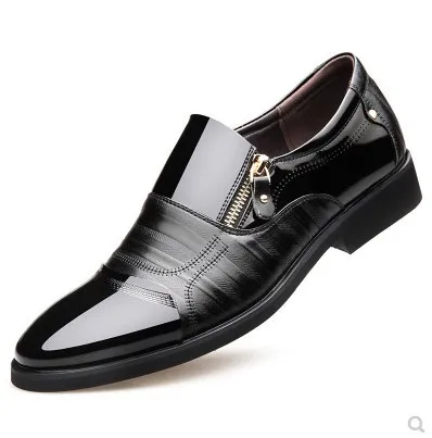 2023 New Slip on Men Dress Shoes Oxfords Fashion Business Dress New Classic Leather Suits Shoes