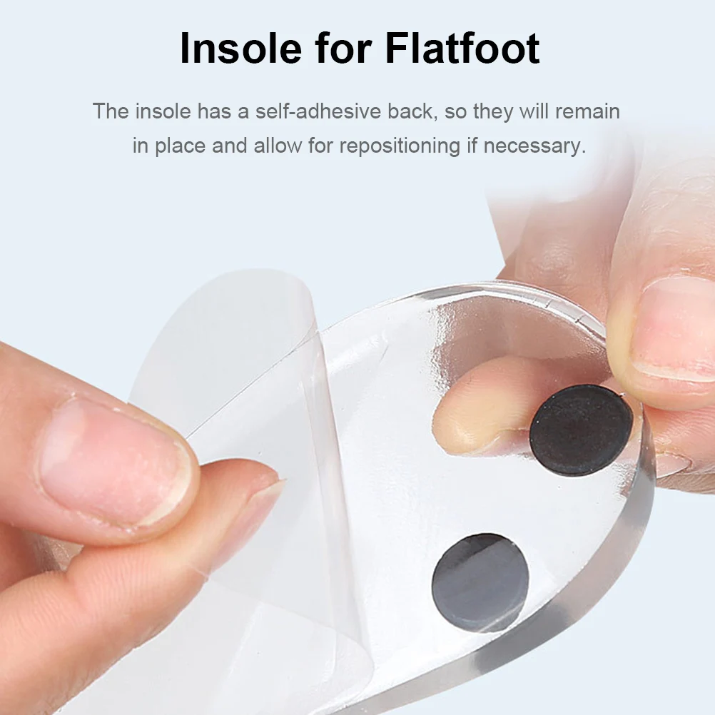 

3pcs Gel Orthotic Insoles For Heel Correction Insoles Flat Feet Support Shoe Cushion Heel Pain Relief Feet Support Pad