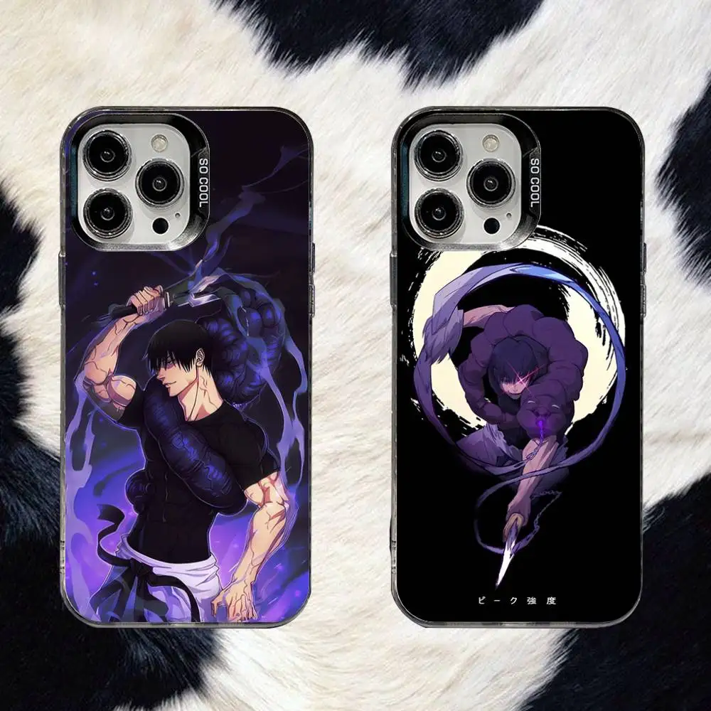 

Kaisens Jujutsus Fushiguro Toji Phone Case For iPhone 16,15,14,13,12,11,8,7,Pro,Max,Plus,Mini,XS,SE Anti Fall Black Matte Hard