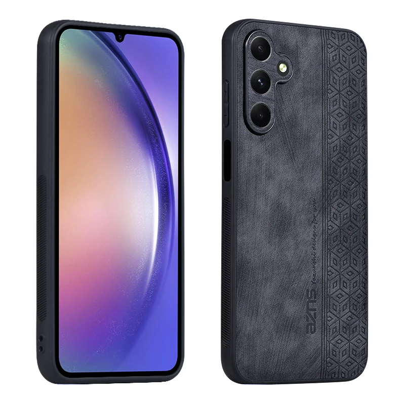 

TUP+Luxury Retro 3D Embossed Leather Back Cover For Samsung Galaxy A15 5G Bumper Coque shockproof Phone Case For Samsung A15 4G