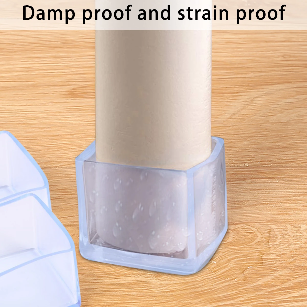

40 Pcs Transparent PVC Table Feet Covers Chair Leg Protectors Furniture Mats Anti Slip Noise Reduction Floor Protection Durable