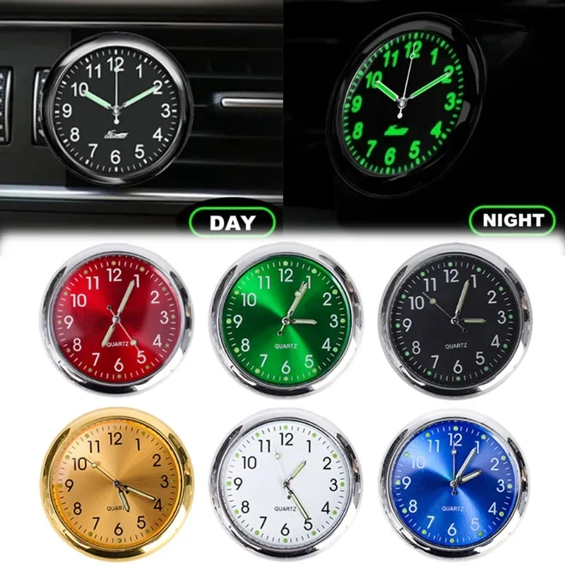 

Luminous Car Air Outlet Clock Auto Gauge Air Vent Quartz Clock with Clip Auto Air Outlet Watch Auto Styling Car Accessories