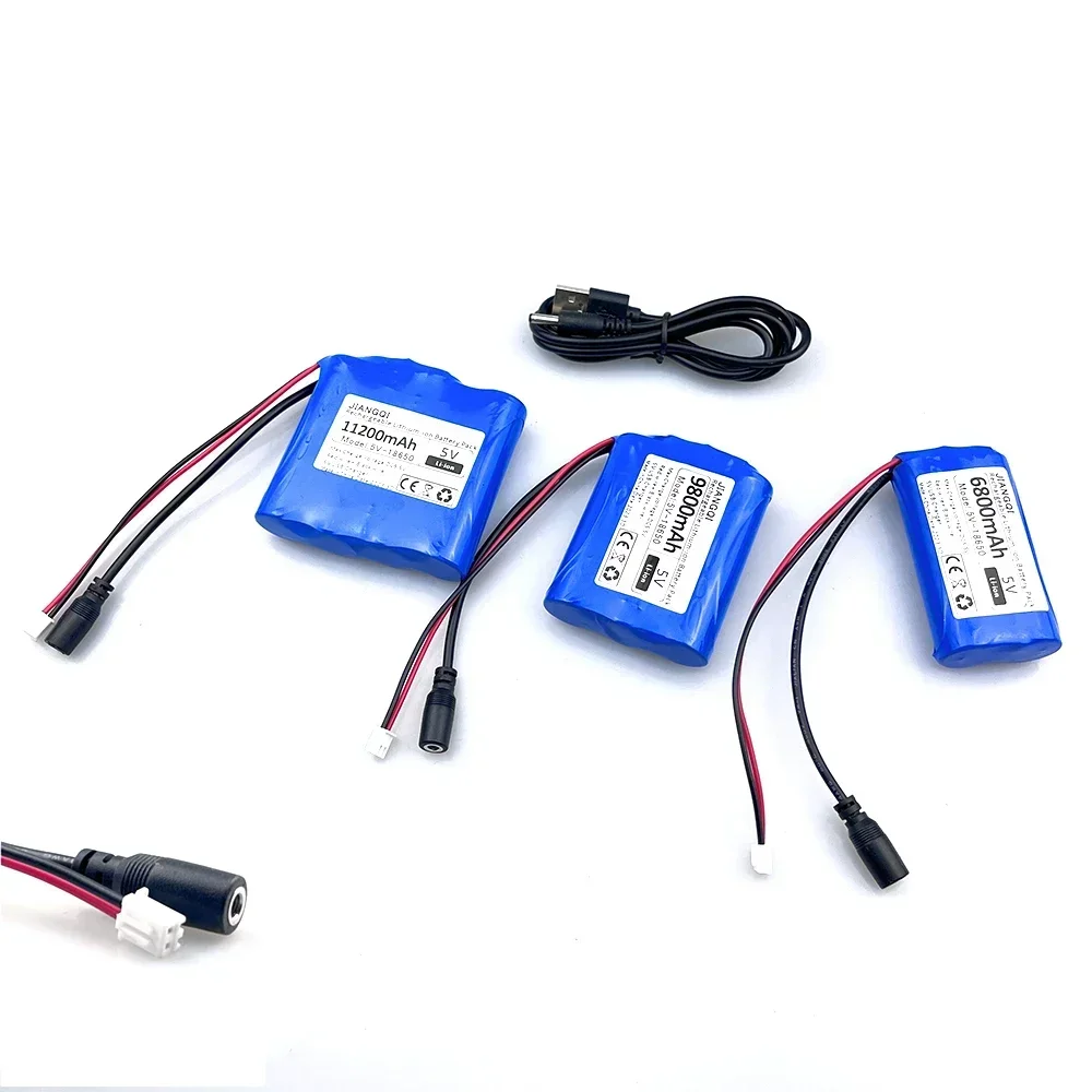 Batteria al litio 5V 18650 1 s2p 1 s3p 1 s4p per microcontrollore LED luce esterna altoparlante Bluetooth alimentatore di Backup Audio