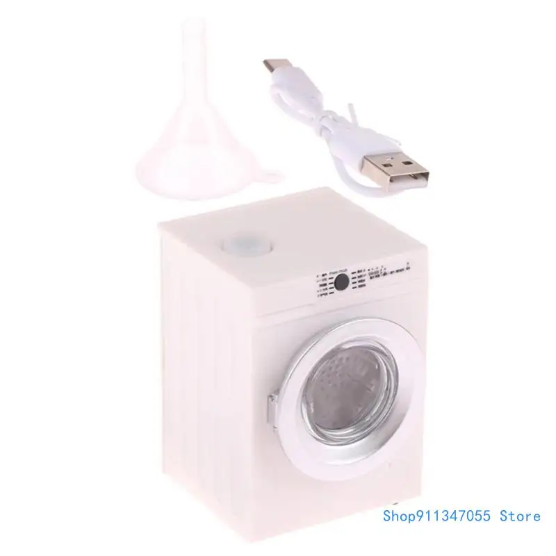 Practical 1 12 Scale Miniature Dollhouses Appliance Realistic Washing Machine for Dollhouses Laundry Room Drop shipping