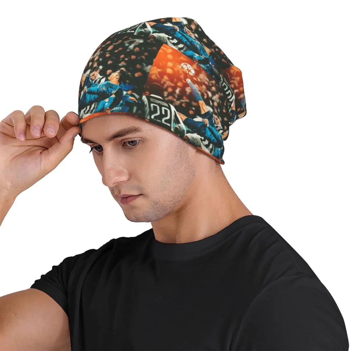 Ronaldo Bicycle Kick Skills Greatest Unisex Adult Beanies Caps Knitted Bonnet Hat Warm Hip Hop Autumn Winter Skullies Hats