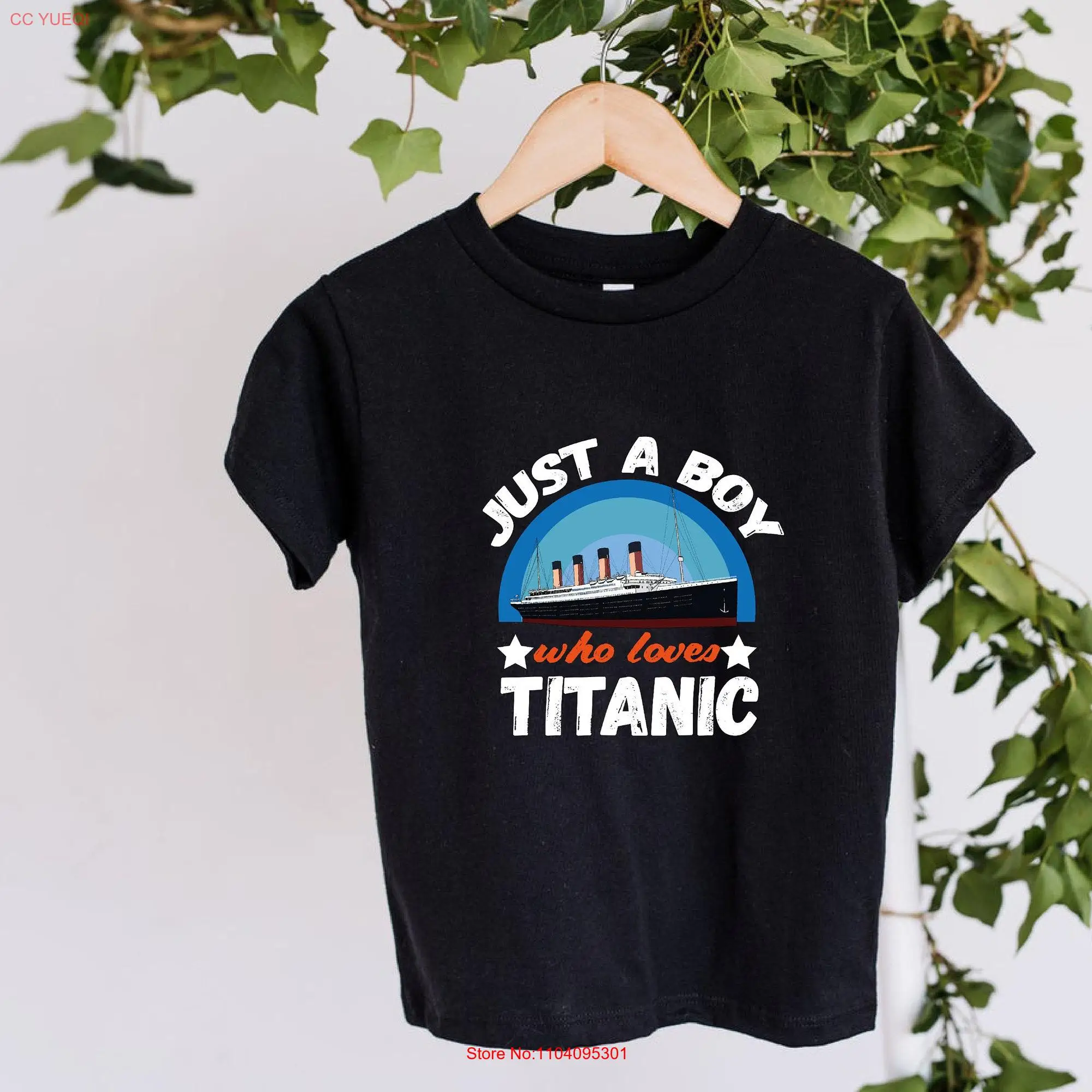 Vintage Cruise T Shirt for Kids Just A Boy Who Loves Titanic Summer Toddler Dream Of Fan s long or short sleeves