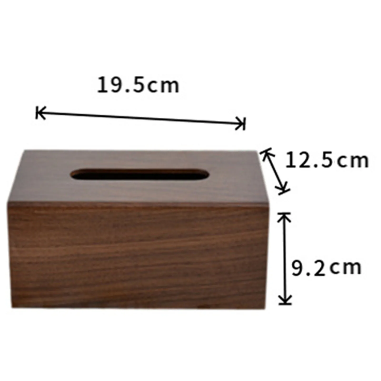 Wooden Napkin Dispenser Simple Napkin Tissue Storage Box Suitable for Bathroom Living Room Use