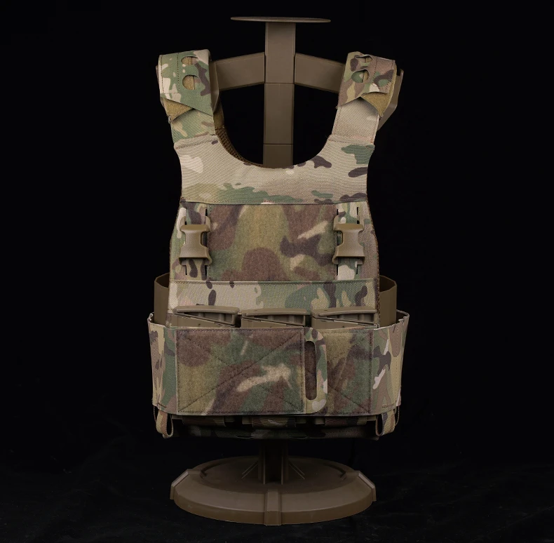 Tactical Elastic Triple Magazine Pouch shooting Vest Insertable magazine bag 5.56 7.62 M4 M16 AK Rifle Mag Holster Back Magic view 6