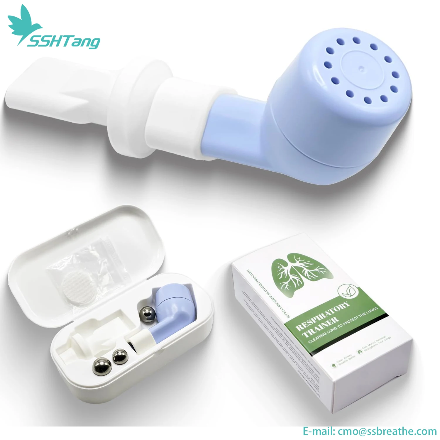 

SSHTANG RESPIRATORY TRAINER CLEARING LUNG TO PROTECT THE LUNGS,Flutter Valve Breathing Exercise Device for Lungs,Breathing