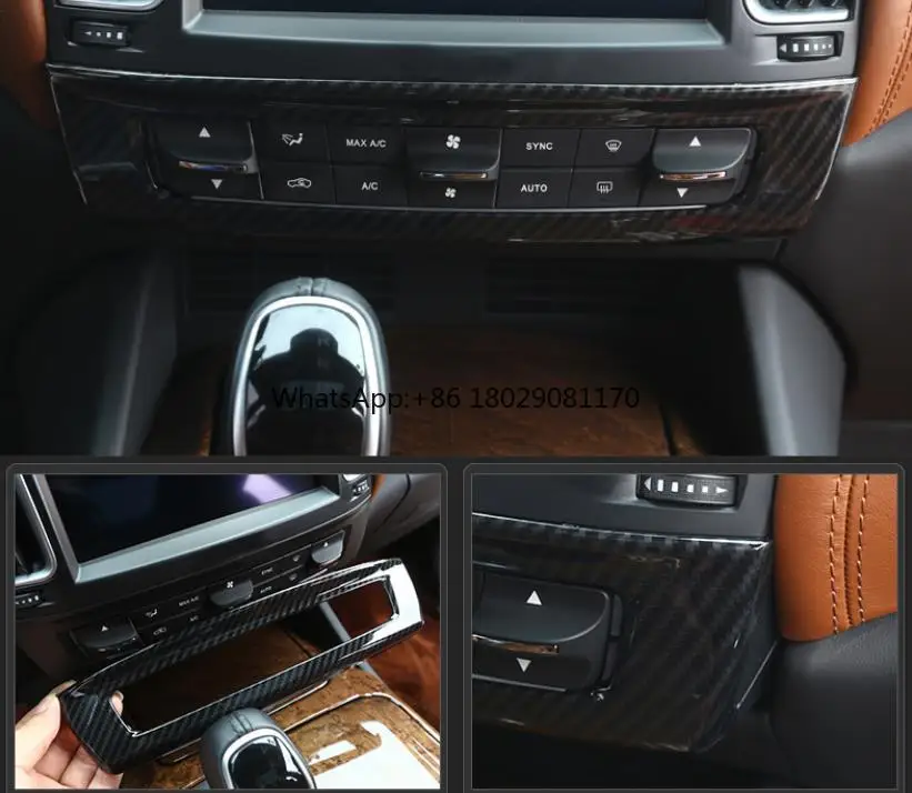 Accessori Maserati schermo cruscotto in fibra di carbonio pulsante centrale stampo telaio presa d'aria per accessori automobilistici Maserati Levante