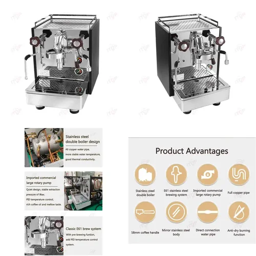 Cafetera Express E61 Con Doble Caldera, Bomba Rotativa Y