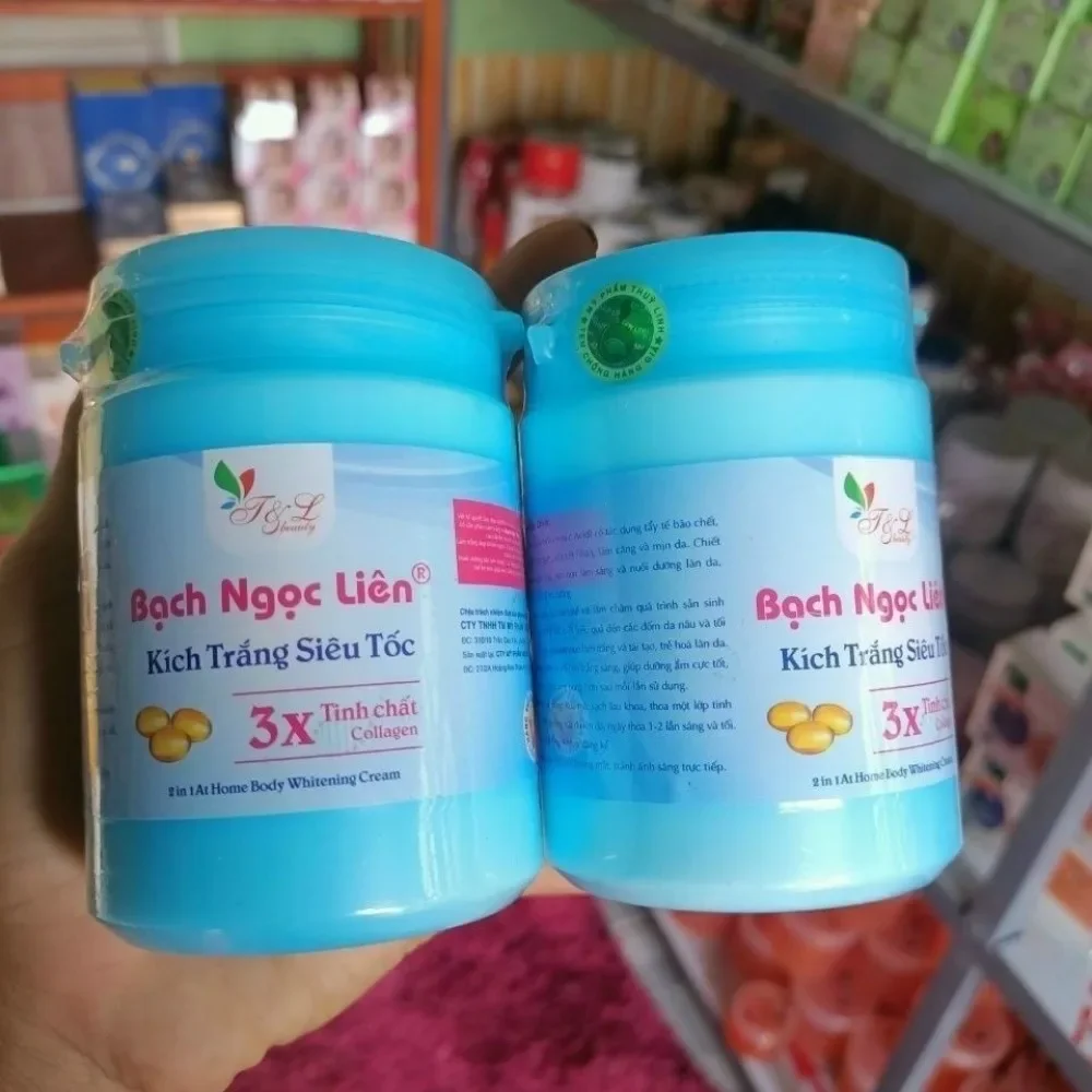 Kích Trắng Siêu Tốc3X Bạch Ngọc Liên Xanh,Kem Body Bach Ngoc Lien Siêu Trắng,Tắm Trắng Bạch Ngọc Liên Chính Hãng Whitening Cream
