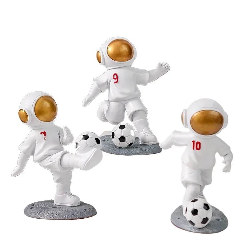 Basketball astronaut ornament, light luxury football astronaut office desktop decoration, birthday gift