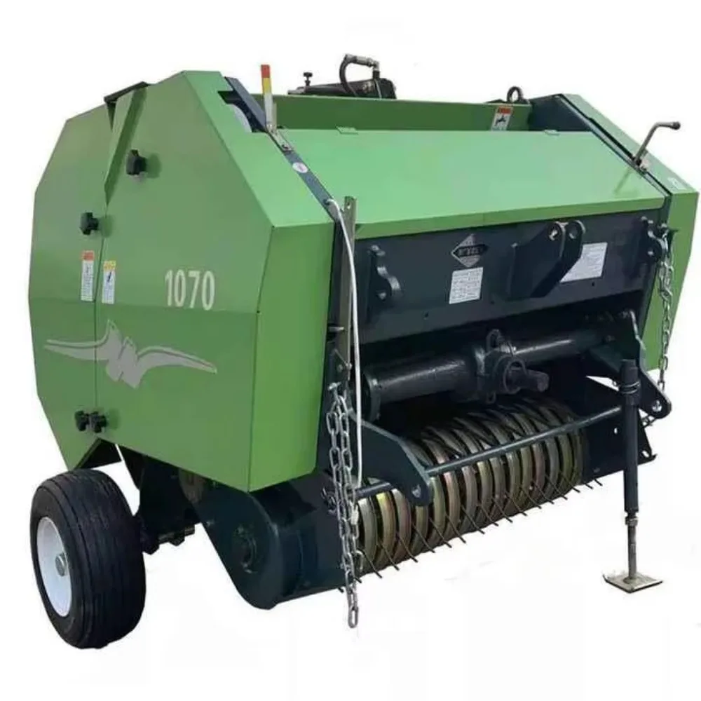 Hot Sale Agricultural Machinery Small Mini Round Straw Hay Packaging Machine Farm Round Baler