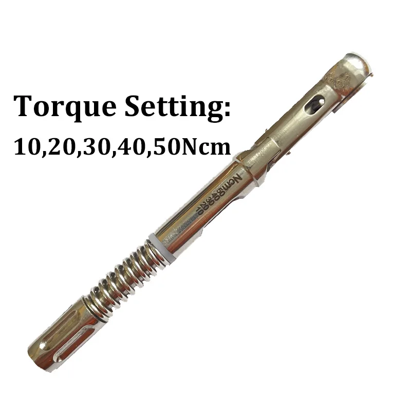 Dental Implant Torque Ratchet Wrench Tool Top German Quality,10.5 Mm , 10-50 Ncm Top Quality with Drivers Stainless Steel Tool