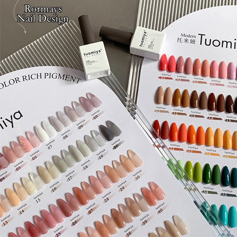 Rormays Fashion Żelowy Lakier do Paznokci 60 SZTUK Mieszany Jednolity Kolor Galaretki Trwały UV LED Primer Wykończenie Tęczowy Nude Zestaw do Penetracji Koloru Paznokci