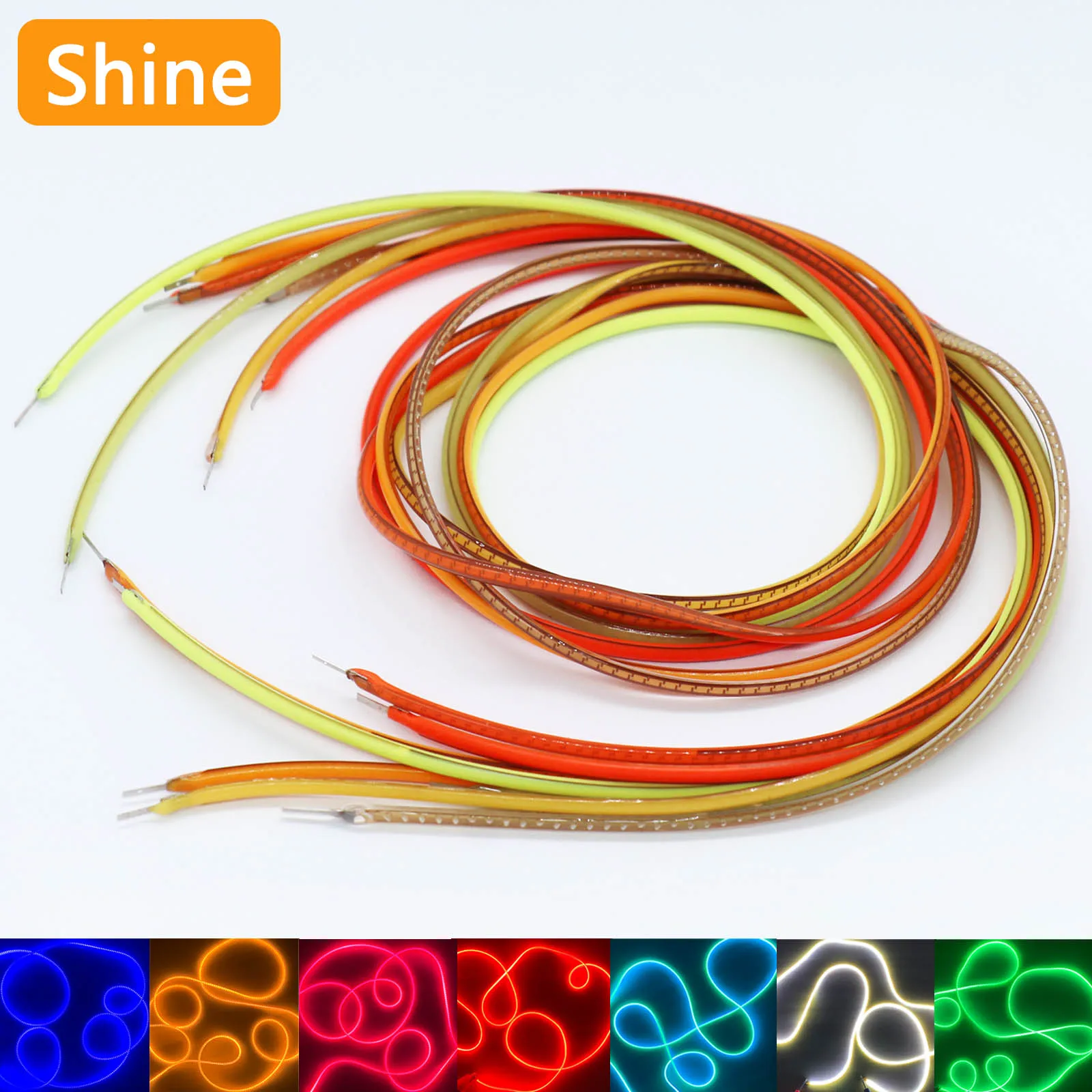 DC21-24V LED Flexible Filament 1200mm 2200K White Red Blue Green Powder Retro Edison Light Bulb Accessories Diode Decoration