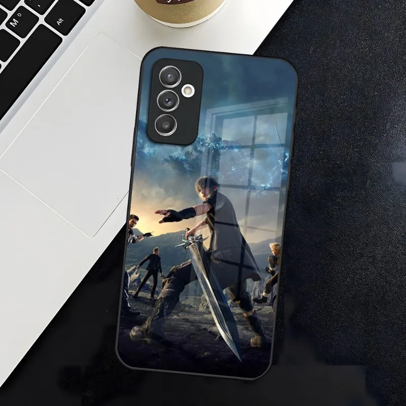 Final Fantasy Xv Ffxv Phone Case For Samsung S30 S21 S20 S23 S22 Fe S10 E S9 Note 20 10 Pro Ultra Plus 5G Glass