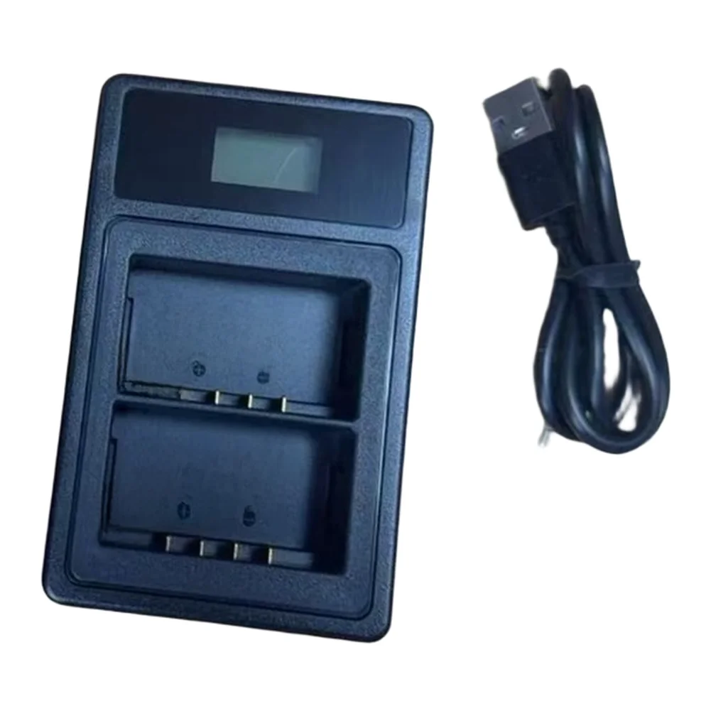 Dual USB Charger For=Godox VB26 VB30 Batteries Compatible With V1 V860III V850III V1Pro V100 Flash=Speedlight=Power=Station=Blac