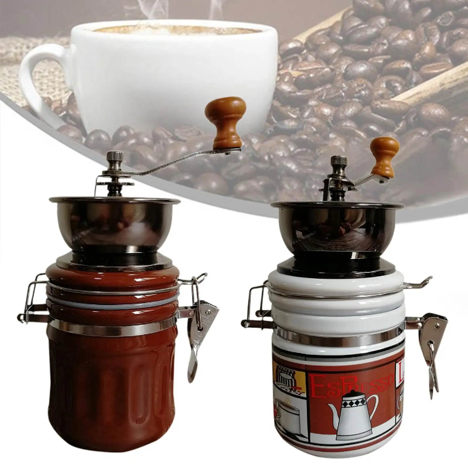 Burr Grinder Coffee Beans Grinder Adjustable Finely Setting Coffee Grinder