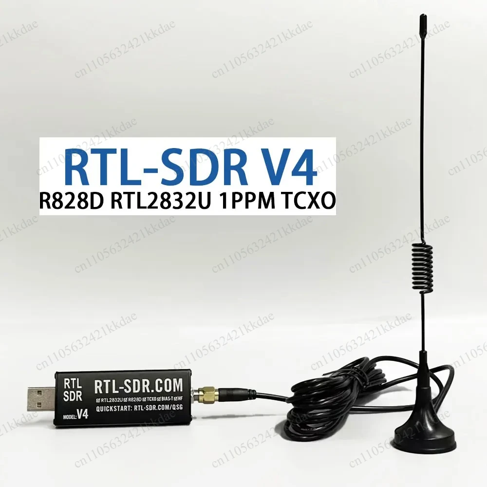 For RTL-SDR Blog V4 RTL SDR V4 R828D RTL2832U 1PPM TCXO SMA RTLSDR Software Defined Radio Receiver with Multipurpose Antenna view 5