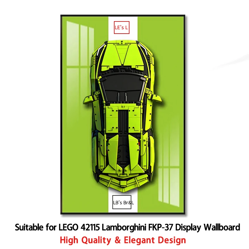 

NEW Display Wallboard Suitable for LEGO 42115 Lamborghini FKP-37 building block car model Wall Mount Display box Photo Frame