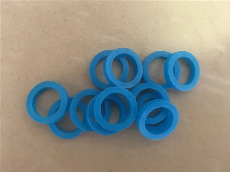10pcs Mixed Color Hollow Rubber Key Covers Multi Color Round Soft Silicone Keys Locks Cap Elastic Topper Keyring