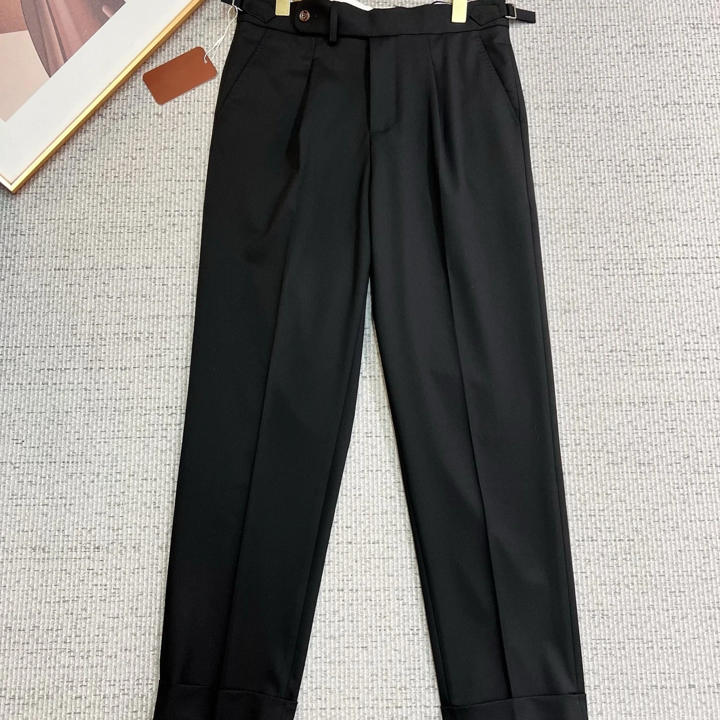 

Italian LP Solid Color Men's Casual Straight Pants