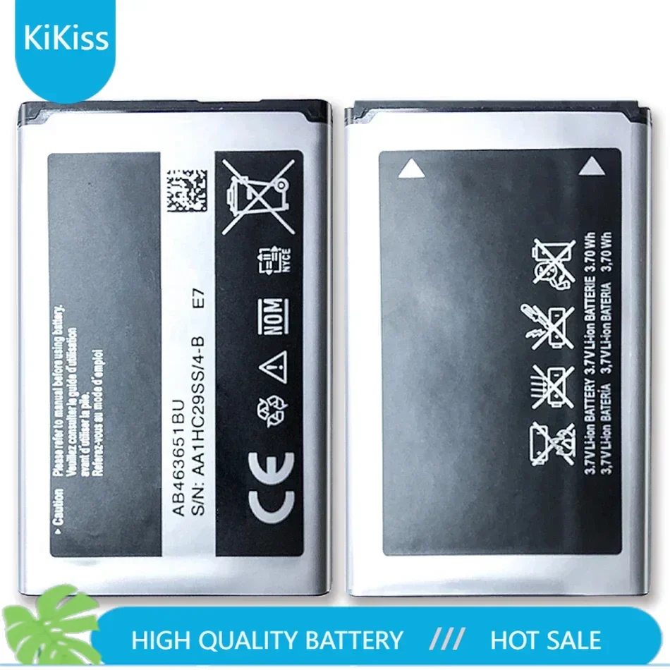 Battery AB463651BU For Samsung W559 S5620I S5630C S5560C C3370 C3200 C3518 J808 F339 S5296 C3322 GT-C3530 S5610