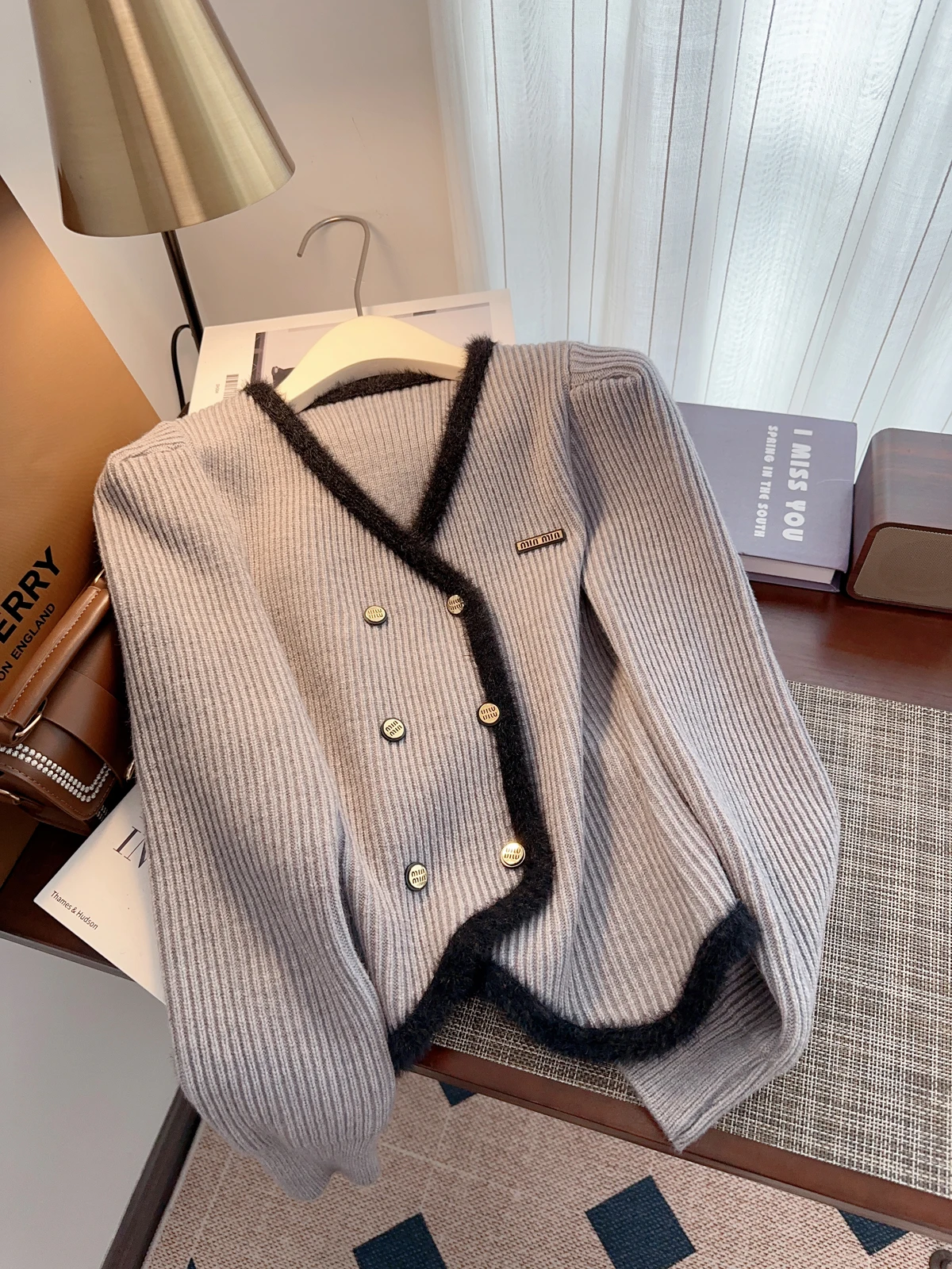 Elegant Stylish Sweater Women Cardigan Tops Double-breasted Long Sleeve Knitwear Fashion Chic Ladies Jumpers Femme 2024