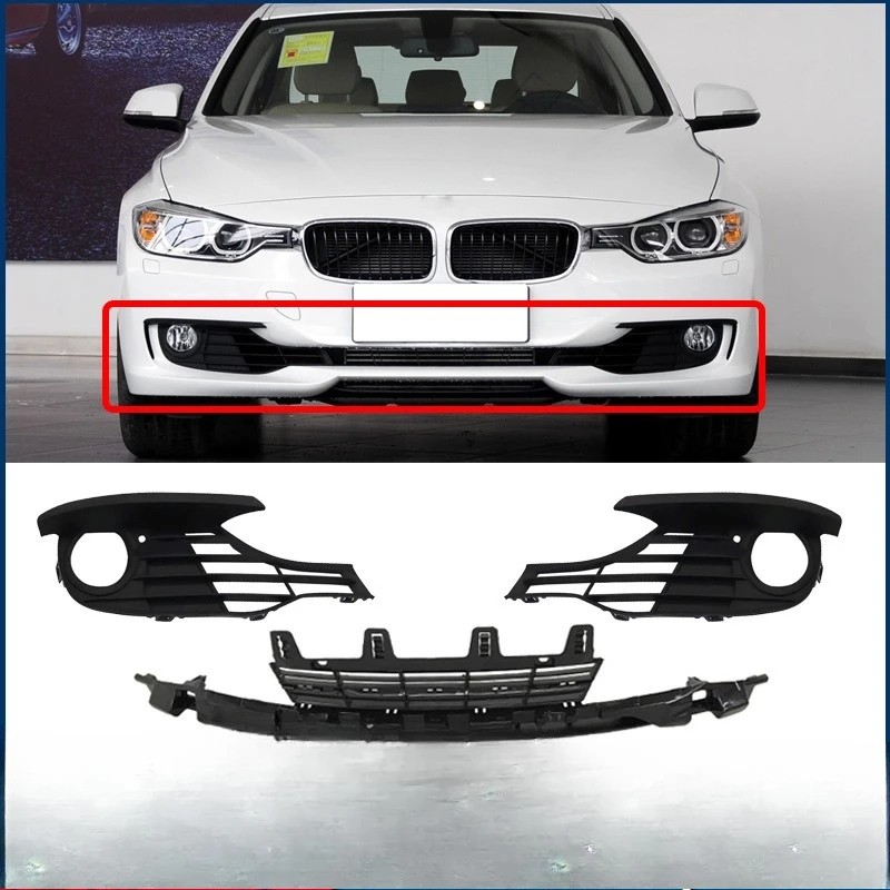 Applicable to BMW 3 Series F30 Front Bar F35 Fog Light Grille 316 Intake 320 Grille 323 Ventilation Network 325 328i