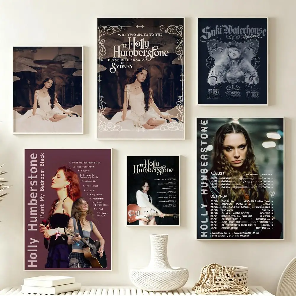 Artist Holly Humberstone Poster Poster Multiple Sizes  frameless Creamy Style Wall Art Home Decor For Living Room Bedroom gift