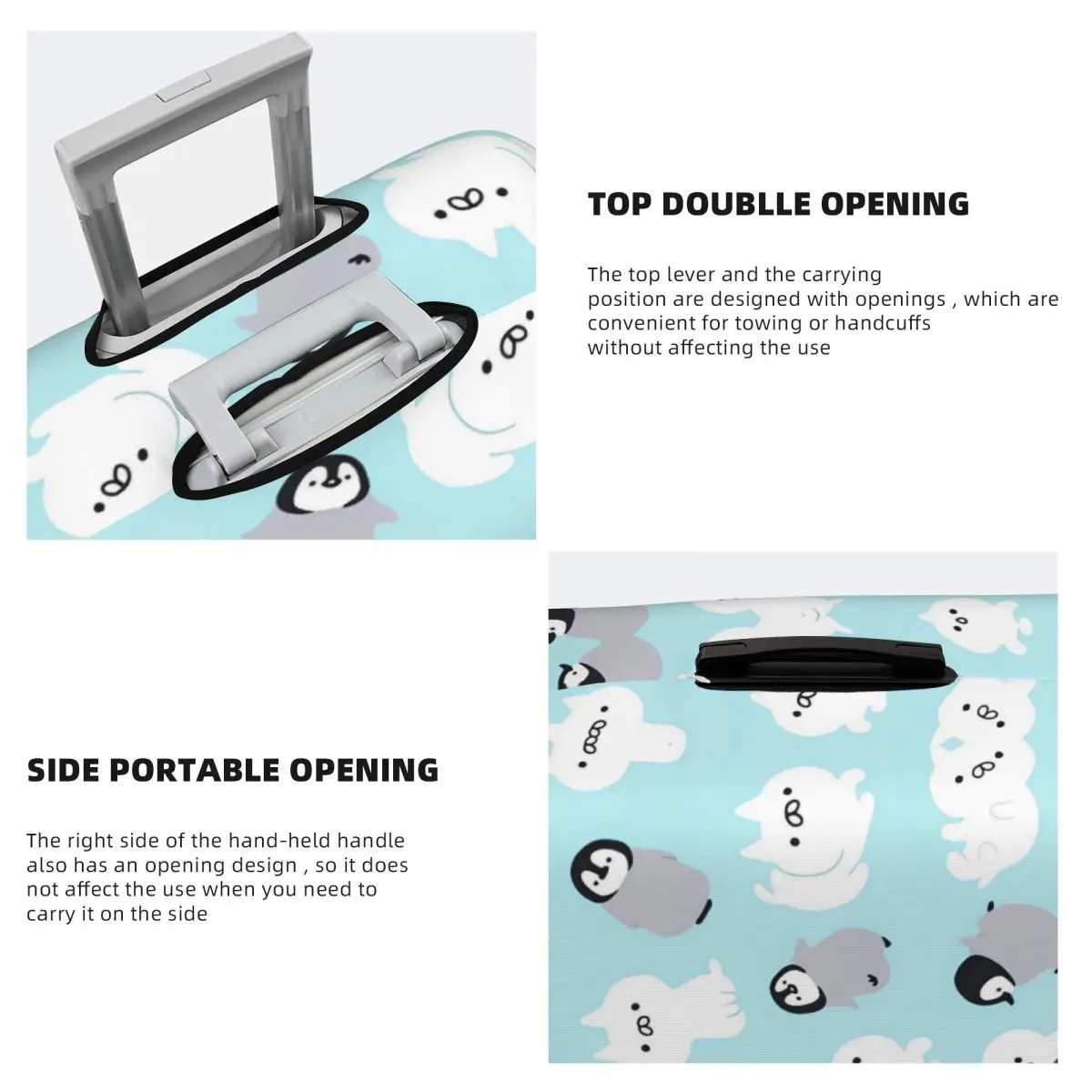 غطاء حقيبة Pin-gu بنمط العطلة، لوازم الأمتعة المفيدة، حماية لرحلة الرحلات البحرية #5