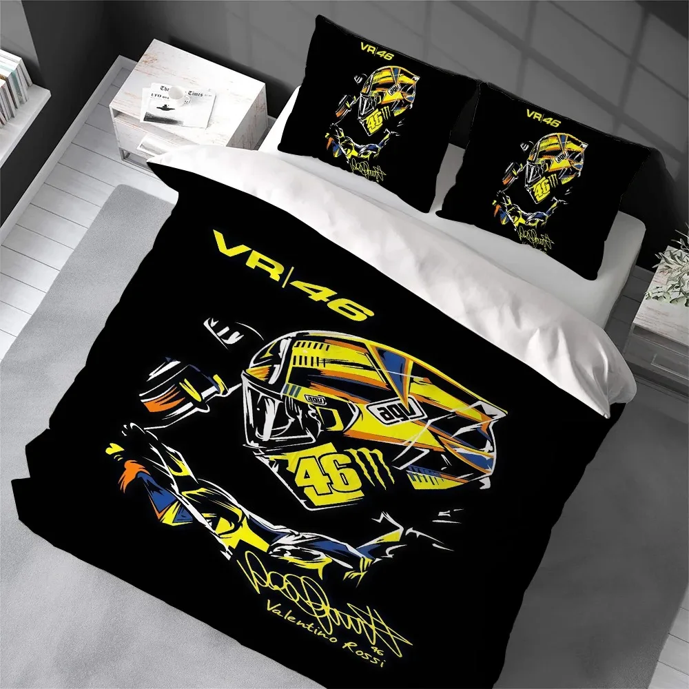 Moto R-Rossi 46 Juego de funda nórdica cama de algodón de lavado suave 2/3 piezas verano cómodo dormitorio de estudiantes ropa de cama para el hogar