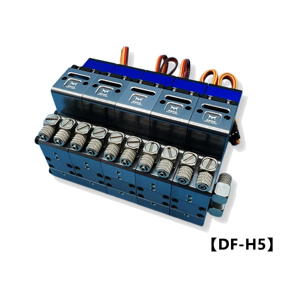 RC Hydraulisches Umkehrventil mit Spindelsäule für Ölrückführung in der Mitte für 1/12 RC Bagger Baufahrzeug Umkehrventilteile Spielzeug