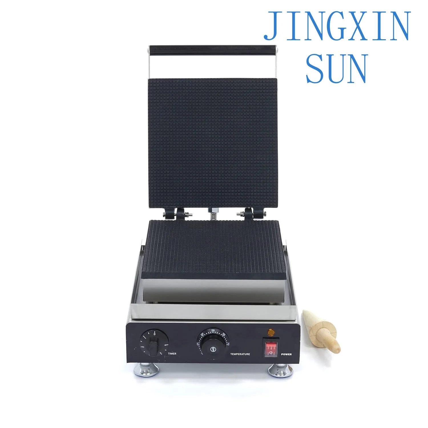Commercial Ice Cream Cone Maker Machine Electric Egg Roll Making Machine Cone DIY Baker With Timer and Temperature Control